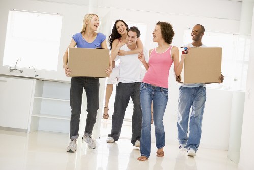 Storage units and organized belongings in North Woolwich